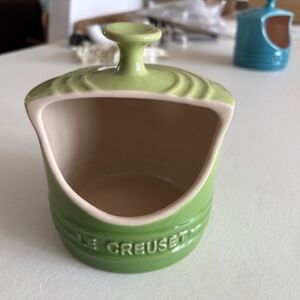 Le Creuset Salt Pig or Salt Crock in Palm Green